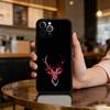 D-Deer-ER Weiche Silikon-Schwarze Hülle, Handyhülle für iPhone 17,16,15,14,13,12,11 Plus,Pro Max,XS