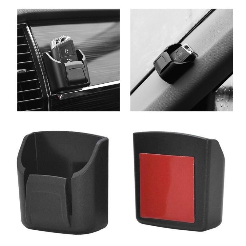 Double Car Key Storage Box with Detachable Hook Not Shake Design Easy To Clean Key Keeper Box for Dashboard Organization
