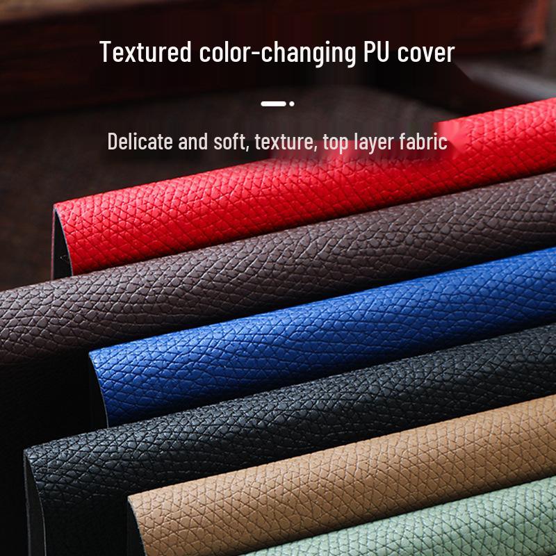 A5 Custom Business Office Notepad - Soft Leather Lychee Pattern Notebook for Company Printing