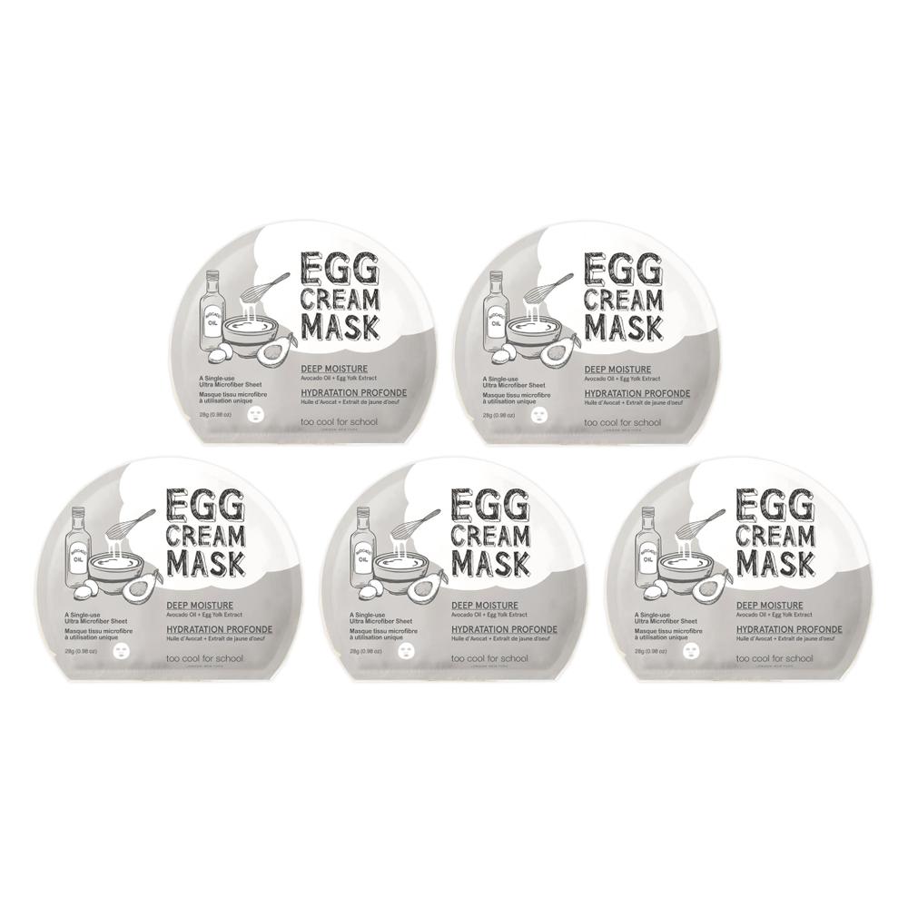 Too Cool For School – Egg Cream Mask 28g (Hydration / Deep Moisture / Firming / Pore Tightening) 9 Options