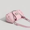 Fashiable Y2K Hot Girl Handbag, Motorcycle Style Solid Color Women's Bag, Commuting Heart Chain Shoulder Armpit Bags
