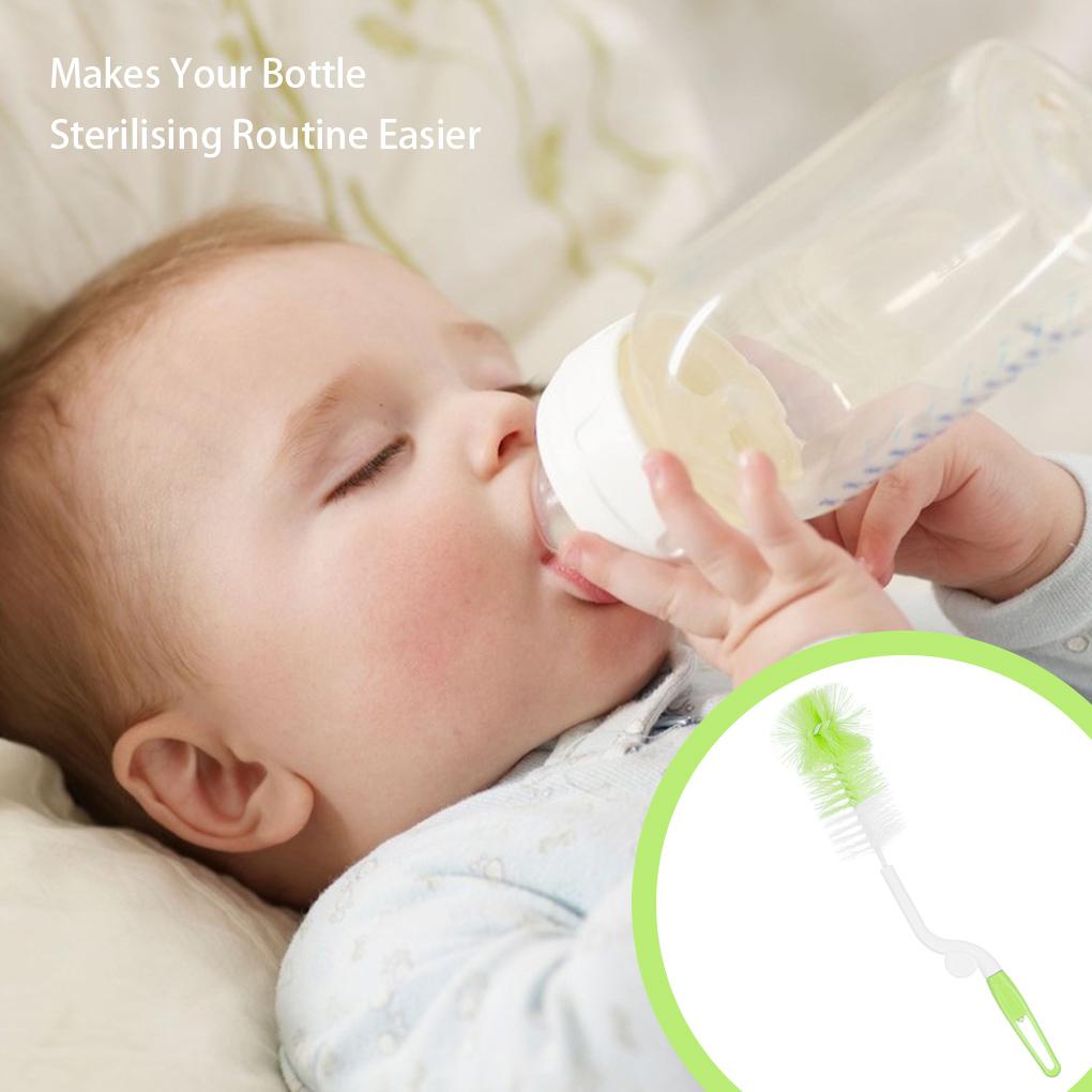 6 Pcs/set Bottle Brush Set Milk Bottle Straw Cleaning Nylon Sponge Brush Kit