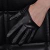 PU-Leder Halbfingerhandschuhe Fingerlose Lacklederhandschuhe Persönlichkeit Fünf-Finger-Fäustlinge Damen