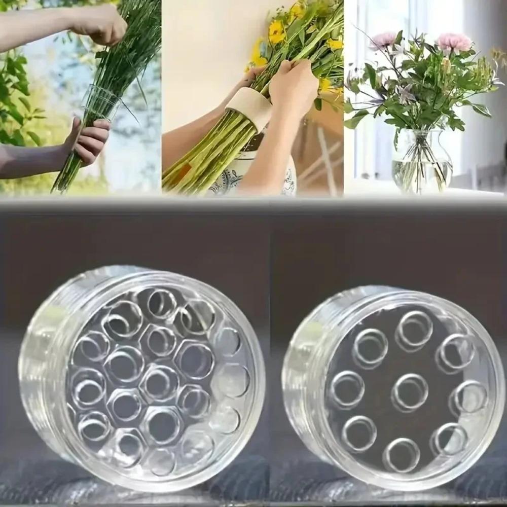Spiral Ikebana Stem Holder Sturdy Clear Flower Arrangement Holder DIY Floral Art Accessory Table Centerpiece for Party Wedding