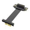 Double 90 Degree PCIe 5.0 Risers Cable with Fast Speed 64Gb/s Bandwidth for Flexible GPU Networking Card Installation In 1U 2U Chassis