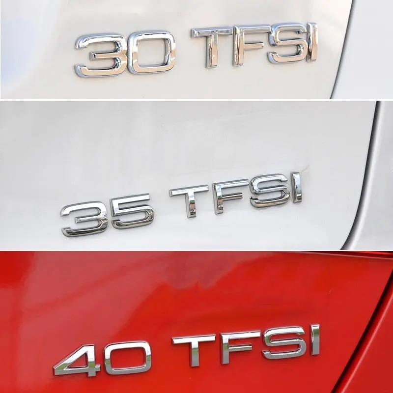 Auto 30 35 40 45 50 55 60 TFSI ABS Lettere Emblema Badge Adesivo Logo per Audi A4 A5 A6 A7 A8 Q3 Q5 Q6 Q7 Q8 A3