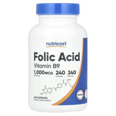 Folic Acid, 1,000Mcg, 240 Capsules