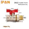 Thickened Brass DN32 Copper Ball Valve, Male & Female Threads, 1-Inch Valve with Union