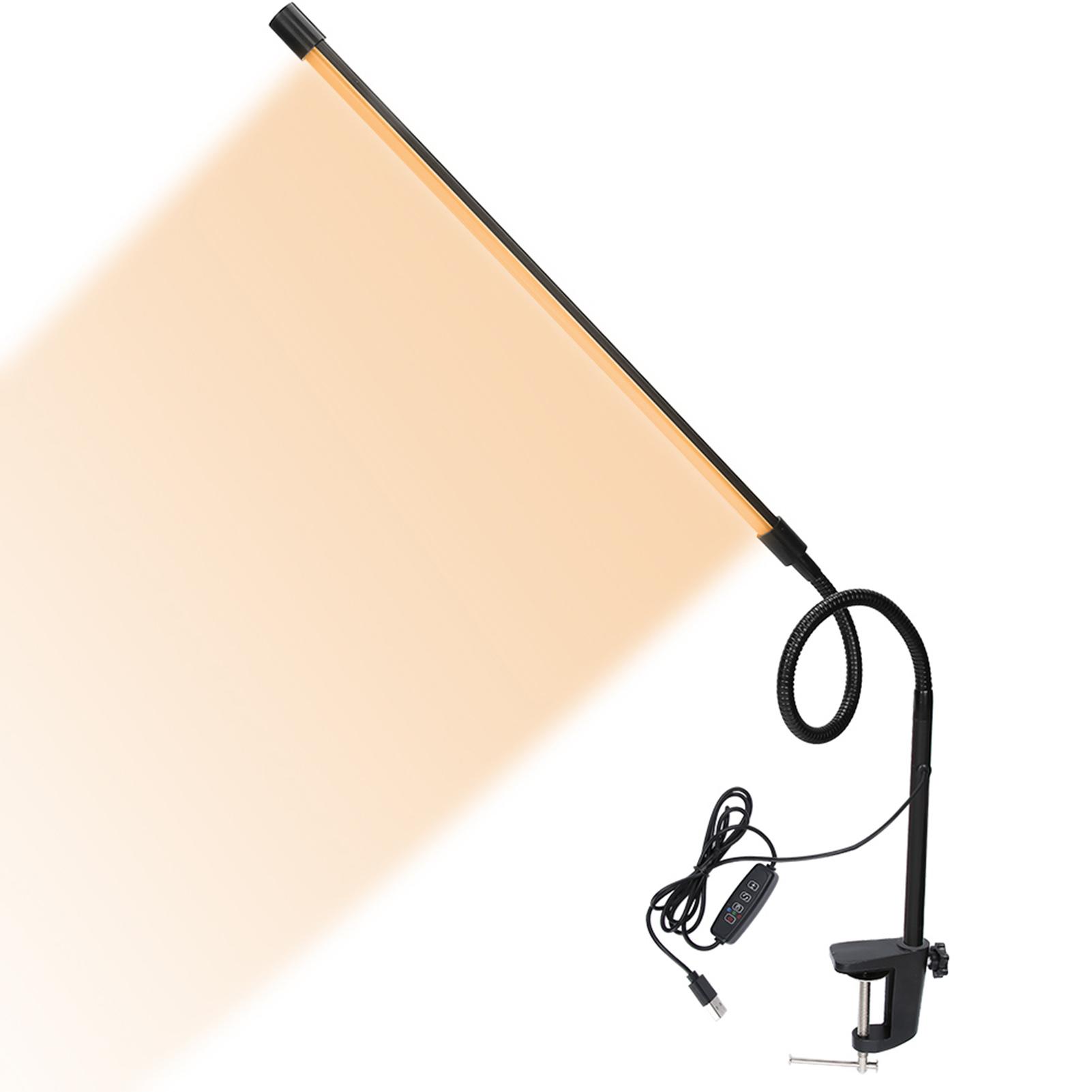 

Гибкая светодиодная лампа-клипса с длинным плечом для красоты и тату, диммируемая настольная лампа для чтения и нейл-арта