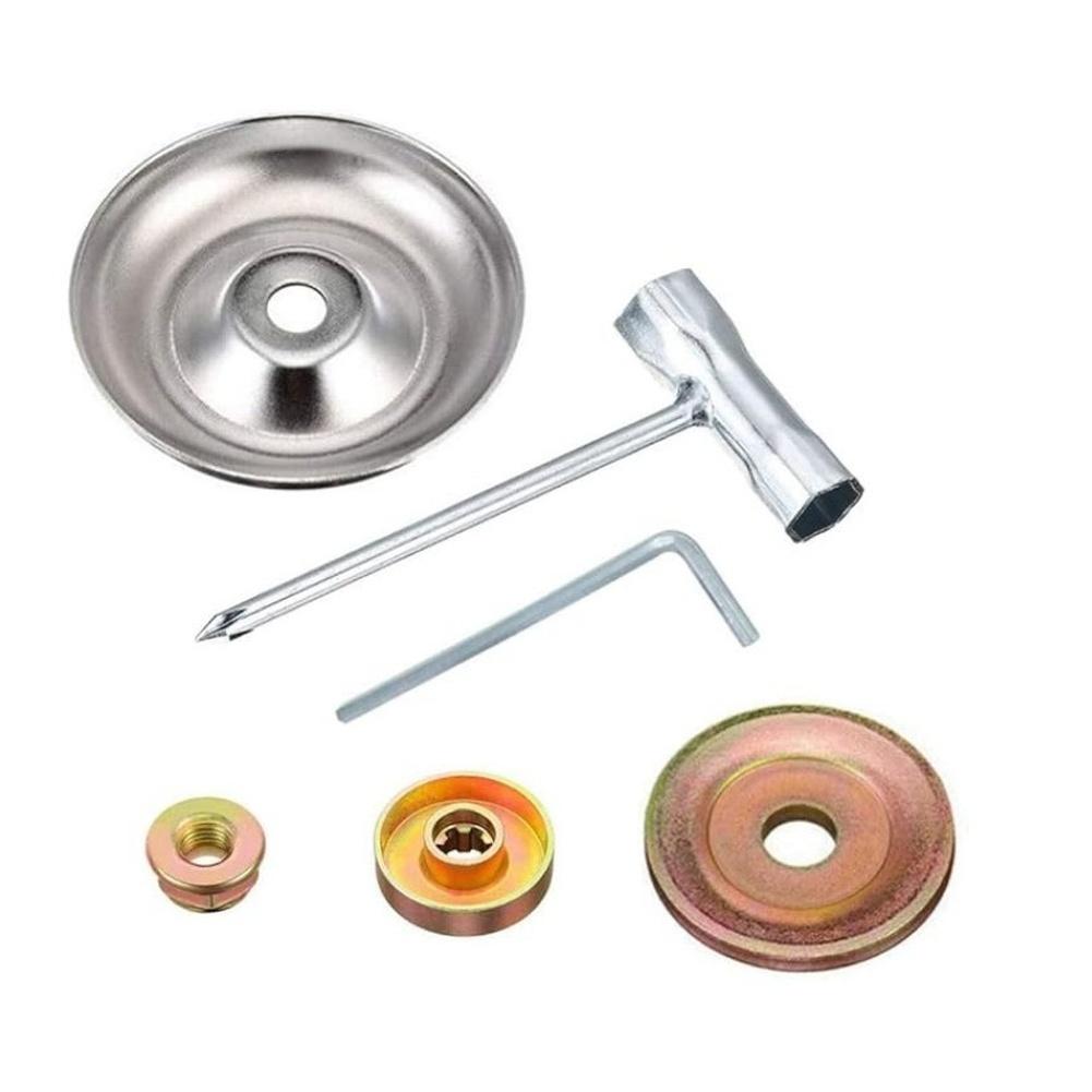 Steel Wire Plant Removal Disc Brush Cutter Head Set 6 Pieces Compatible with For Lawn Mower for Efficient Grass and Cutting