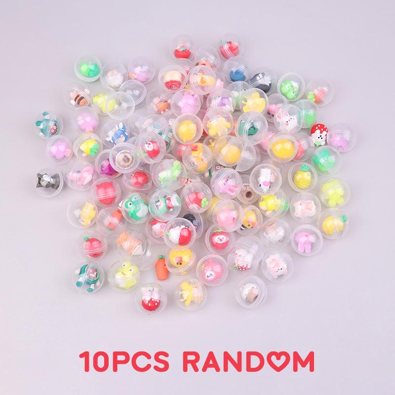 10pcs 32mm Children Mini Little Animal Toys Funny Pet Ball Egg Capsule Toys For Vending Machine