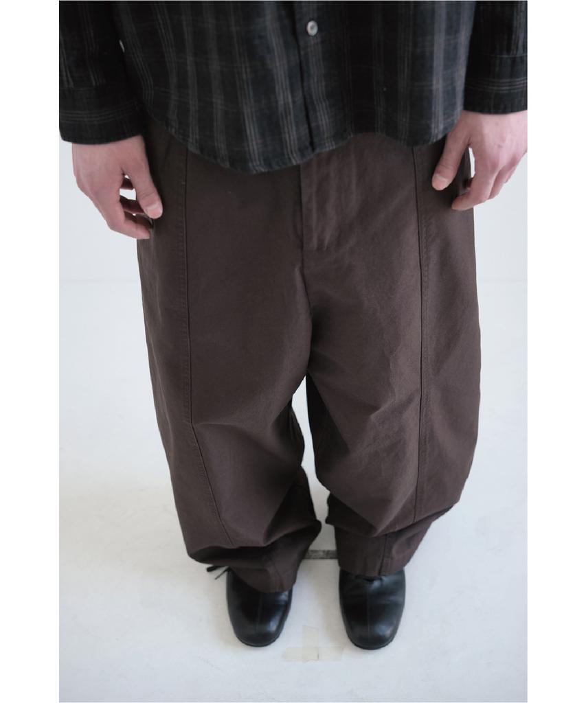 Haechinglum Slump Trousers Dark Brown