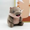 Kawaii Hippo Plush Toys Cartoon Stuffed Animals Soft Hippo Birthday Gifts Room Decor