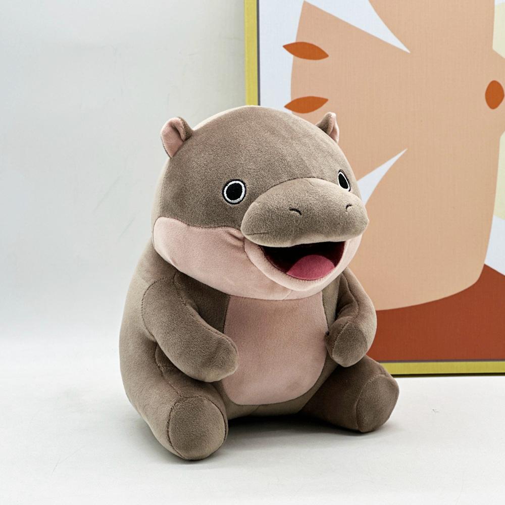 Kawaii Hippo Plush Toys Cartoon Stuffed Animals Soft Hippo Birthday Gifts Room Decor