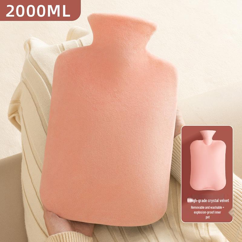 Plüsch-Wärmflasche - Abnehmbarer Winter-Handwärmer, Groß, Verdickt, Explosionsgeschütztes Design.