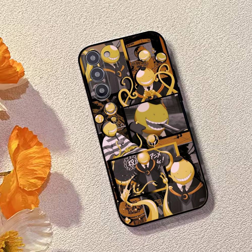 Anime Assassination C-Classroom Phone Case For Samsung Galaxy A73,A72,A71,A70,A53,A52,A51,Soft Silicone Black Cover