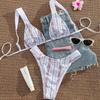 European and American New Suit Women's Pure Desire Vacation Split Swimsuit Seaside High-end Bikini Floral Swimsuit