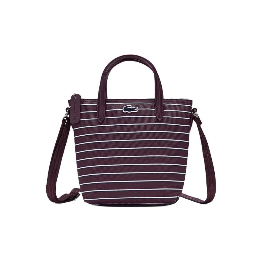 

Lacoste Striped Design PVC Tote Bag Women Tote Bags Purple Blue NF5131SJ-R48 Purple & Blue
