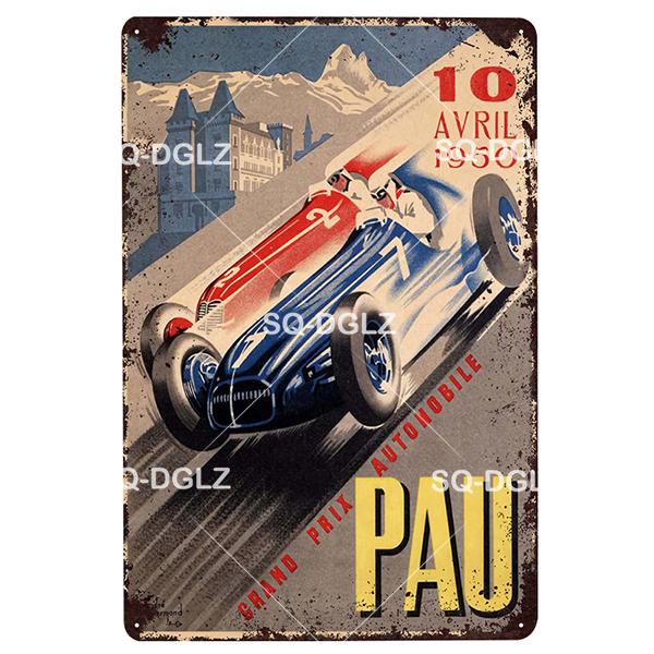 Brooklands Plaque Metal Sign Vintage Bar Decor Tin Sign Vintage Pub Bar Decor Metal Metalen Borden Racing Poster Plate