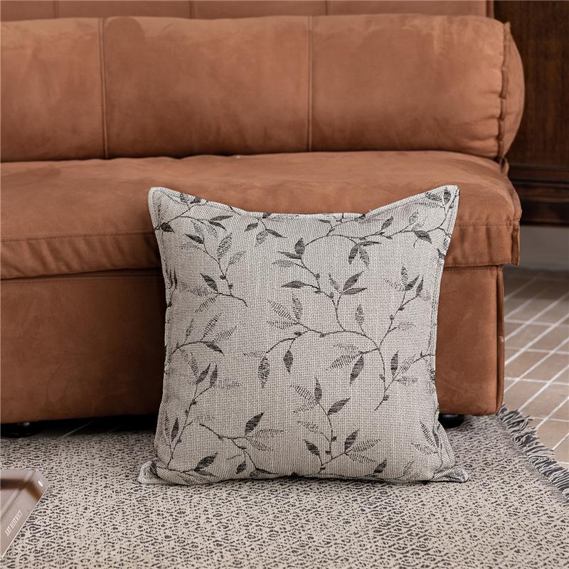 45X45CM Chenille Jacquard Throw Pillow Cover Nordic Luxury Stamping Waist Cushion Cover Decor Home Decorative Pillowcase