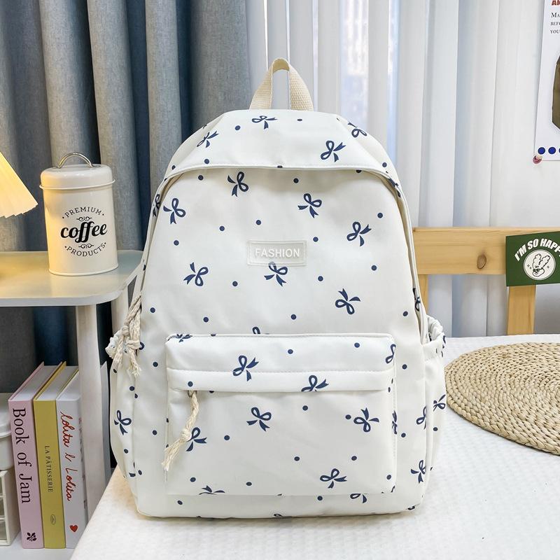 Rucsac nou coreean cu fundă pentru fete, stil campus, modă pentru prietene, rucsac pentru elevi de gimnaziu.