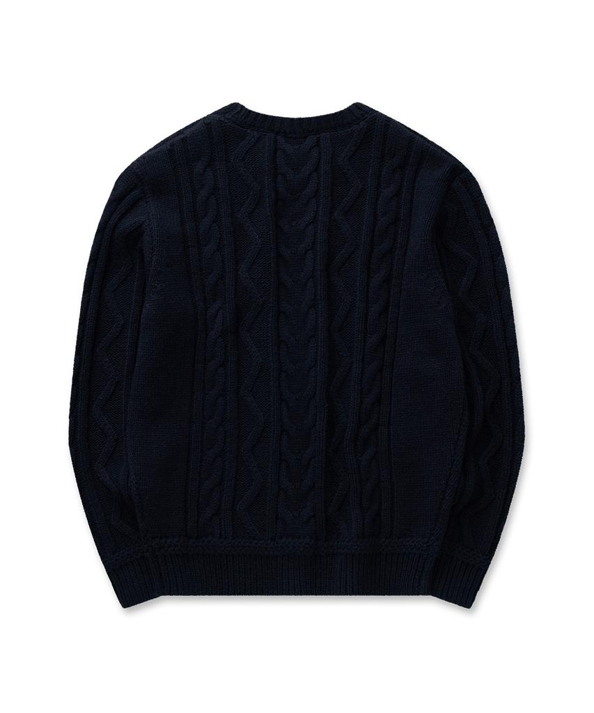 Pilpeu Cable Classic Knit 30(Navy)