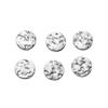 20-50pcs/lot Stainless Steel Gold Color Round Wrinkle Charms Pendant Accessories For DIY Necklace Bracelet Jewelry Making