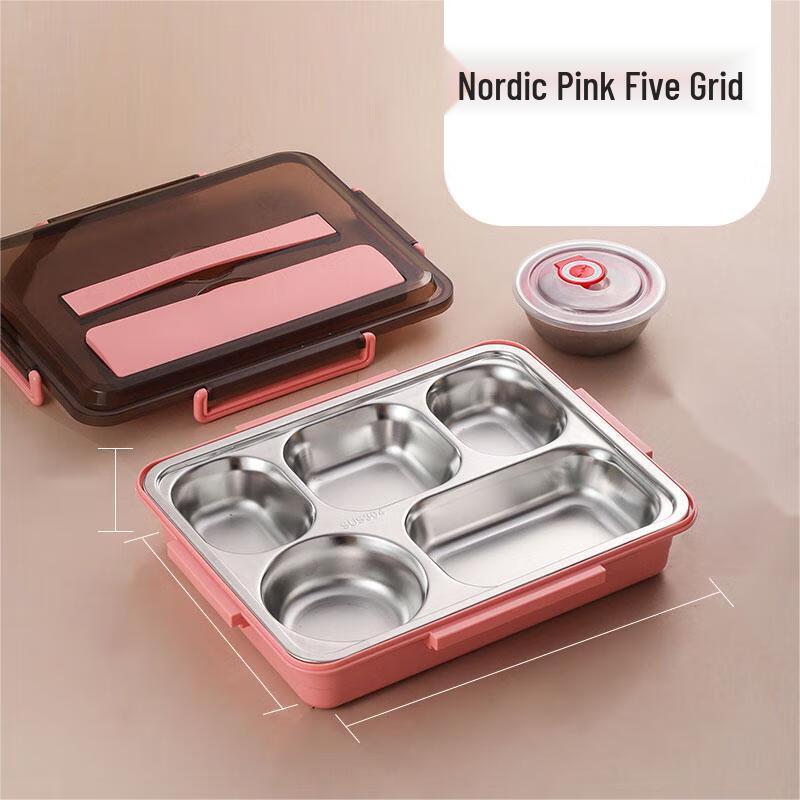 Portable 304 Stainless Steel Bento Lunch Box Set
