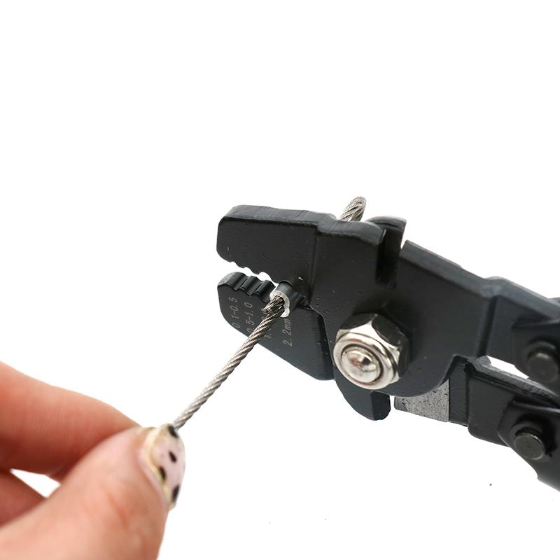 Fishing Crimping Tool Wire Ropes Swaging Crimper Aluminium Sleeve Hand Pliers