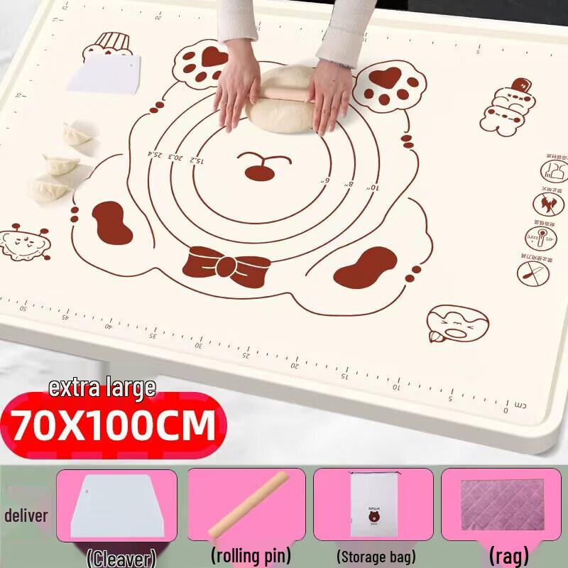 Food-Grade Thickened Silicone Kneading Mat