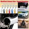 Modified Exhaust Non- Sound Simulator Motorcycle Exhaust Tip Turbine Whistle Car Exhaust Sound Generator Size S