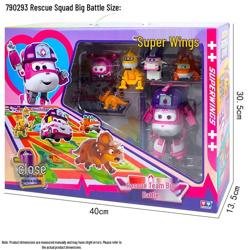 Super Wings 2025 Transforming Toy: Rescue & Repair Police Team