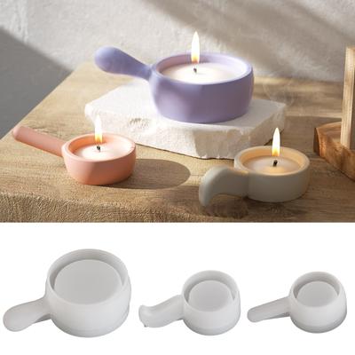 High Quality Silicone Mold for Crafting Unique Handle Candle Holder Pans for DIY Enthusiasts and Home Decors Designers