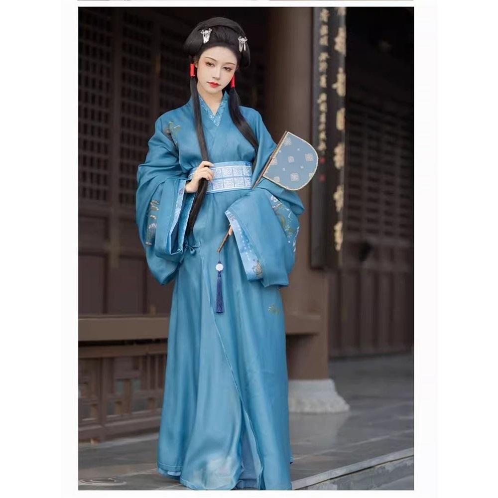 Chinese Spring And Autumn And Warring States Period Style Hanfu, Ma Shan Chu Tomb Restoration Tailed Women's Set