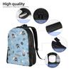 3D Printing B-BADBADTZ Backpacks for Boys Girls Penguin Anime School College Travel Bags Men Women Bookbag Fits 15 Inch Laptop