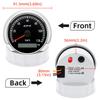 Custom 7 Color LED Universal 80MM GPS Speedometer 0-120kmh 0-60kmh Speed Meter For Boat Car Yacht 80MPH Odometer With Antenna