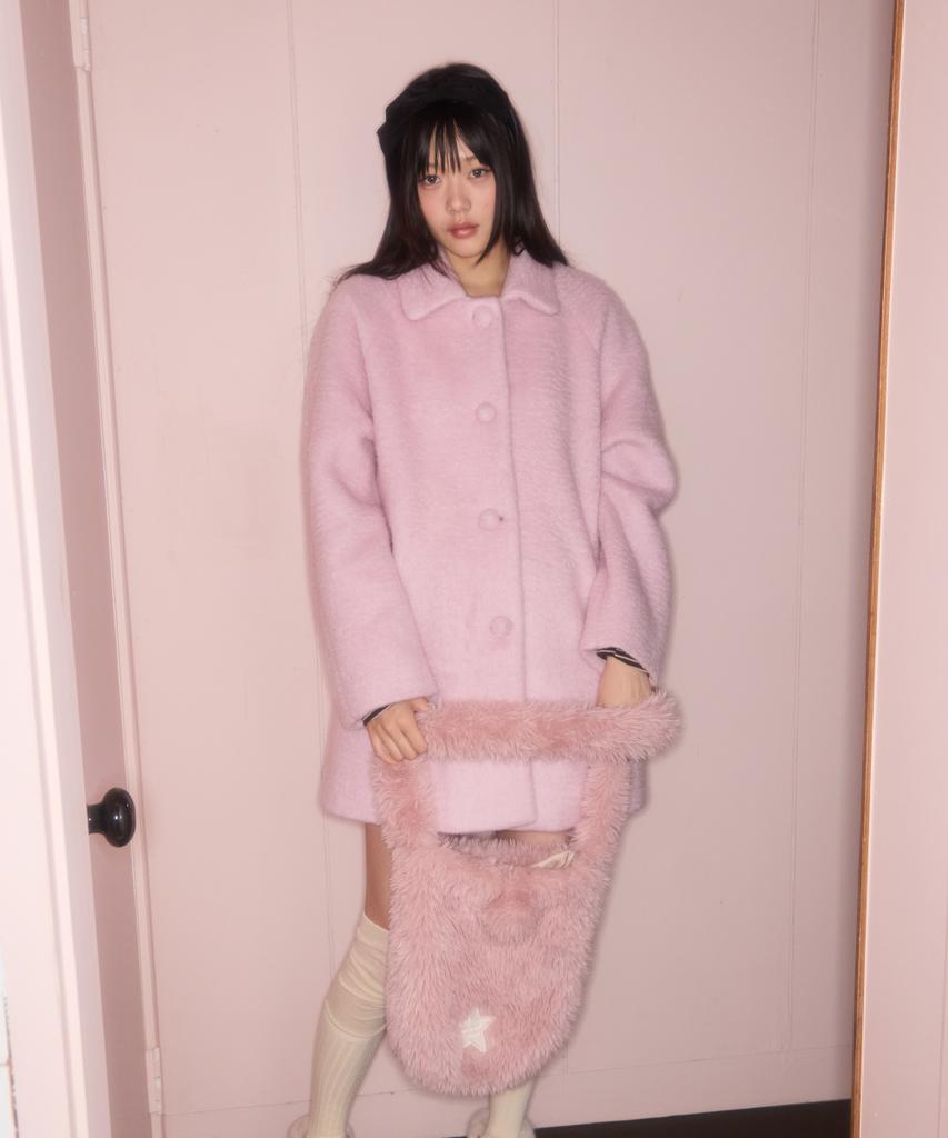 Shakiri Reversible Bunny Fur Bag (Pink)
