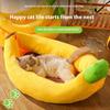 Thickened Banana Carrot Dog Nest Winter Warm Sleeping Kitten's Nest Detachable Cleaning Cat Bed Breathable Comfortable Cat Beds