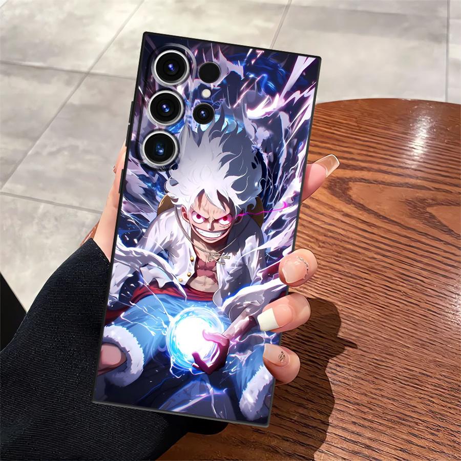 Funda Phone Cover Case for Samsung Galaxy S24 Plus S21 FE S25 Ultra S10 S9 S23 S20 Note 20 Ultra 8 9 10 One Piece Luffy Cool