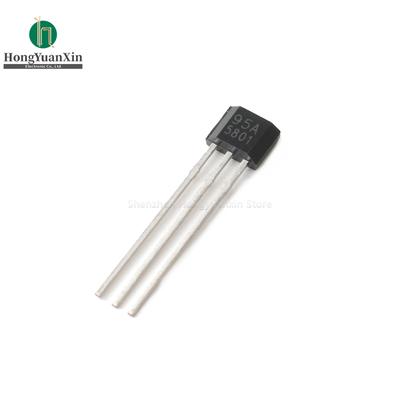 10Pcs/Linear Hall Sensor SS495A  95A TO-92 495A High Sensitivity Linear Hall Sensor Input 4.5-10.5V, Output Range 0.5-4.5V