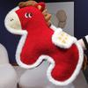 Style Pony Plush Cushion With Embroidered Pattern For Living Room Decor And Gift