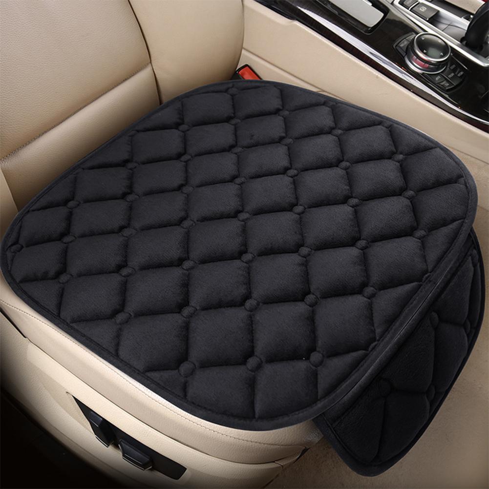 Car Seat Cushion,Seat Pad with Non-Slip Rubber Bottom & Storage Pouch,Universal for Vehicle Truck Van SUV Office Chair