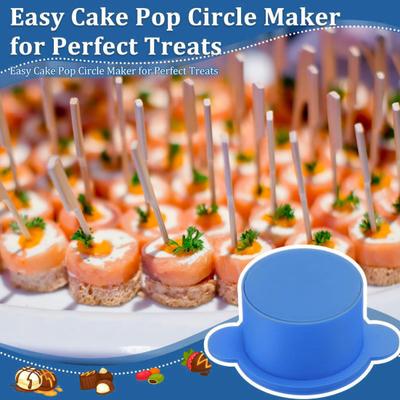 Cake Pop Mold Set with 9-Inch Tray Cake Pop Maker Round Cookie Cutter Baking Molds Kit for Parties Weddings Home Desserts