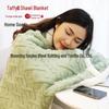 Warm Coral Fleece Double-Layer Blanket: Perfect for Dorms, Offices, and Nap Time In Autumn/Winter.