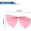 Motorcycle Helmet Accessories Decoration Large Bow for Motorcycle Bicycle Skiing Helmets Pink Mesh Sticker 1 Set