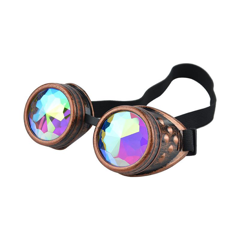 New Party Retro Steampunk Kaleidoscope Glasses Halloween Goggles Ball Decoration Glasses