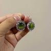 Elegant Bohemian Renaissance Emerald Vine Pendant Necklace