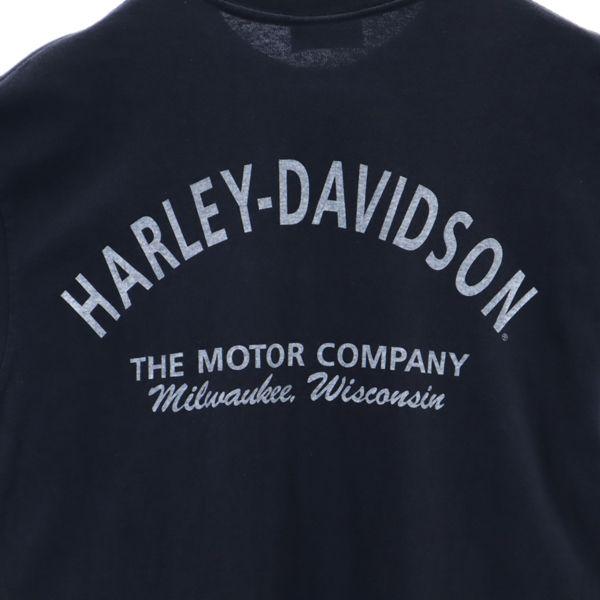 HARLEY DAVIDSON Print Short sleeve T-shirt Black series Men's Used