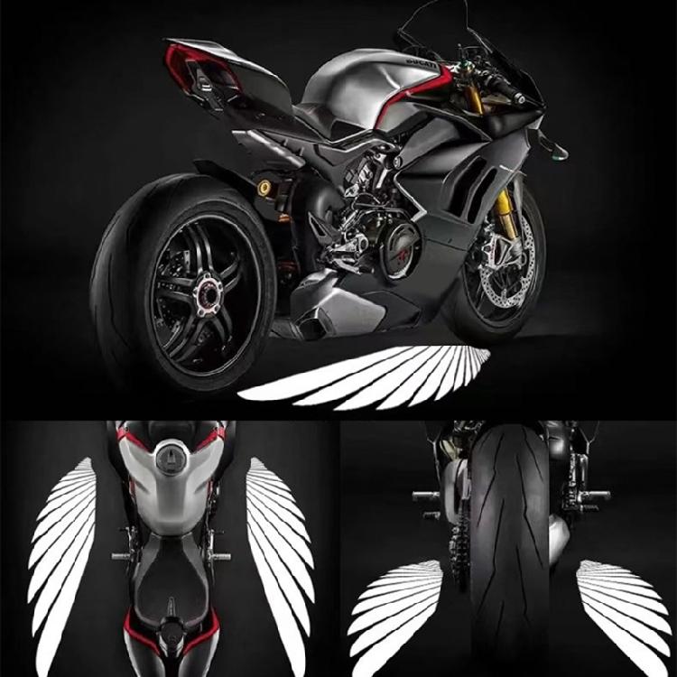 Motorcycle Angels Wing Projection Light Kit 2Pcs Angels Wing Door Lighting Courtesy Projector Waterproof