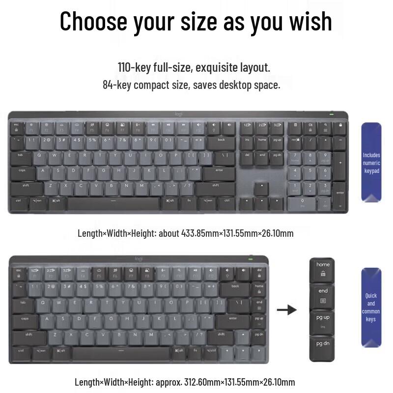 Logitech MX Mechanical Mini Wireless Mechanical Keyboard